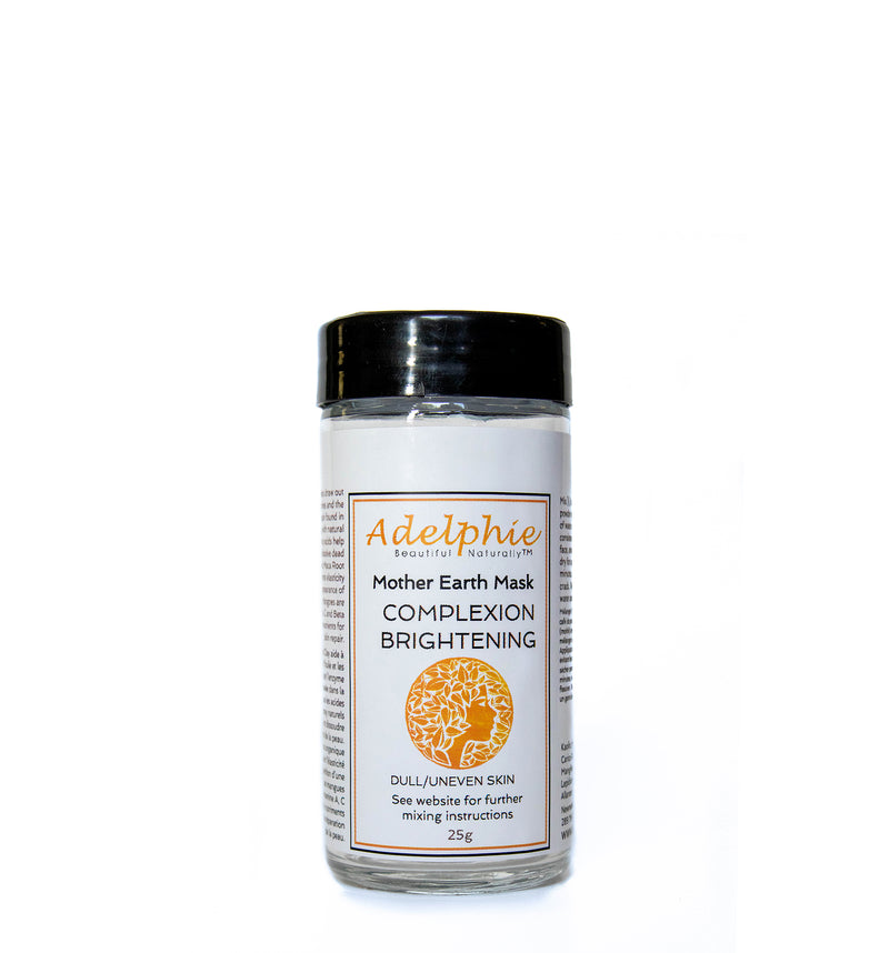 Mother Earth Brightening Clay Mask for improving your complexion - Adelphie Natural Skin Care Products Canada